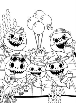Baby shark best sale coloring